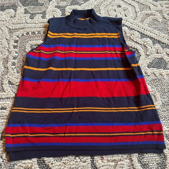 One A Striped Sweater Vest/Tank Size Medium - Picture 1 of 3